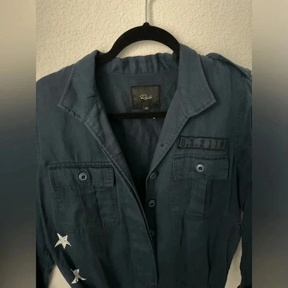 Grant Military Jacket in Indigo - XS - Picture 3 of 11